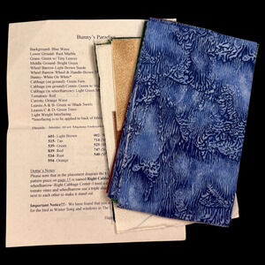 Piecemakers Quilt 1998 Calendar FABRIC ONLY Block 7 Bunny's Paradise NO PATTERN